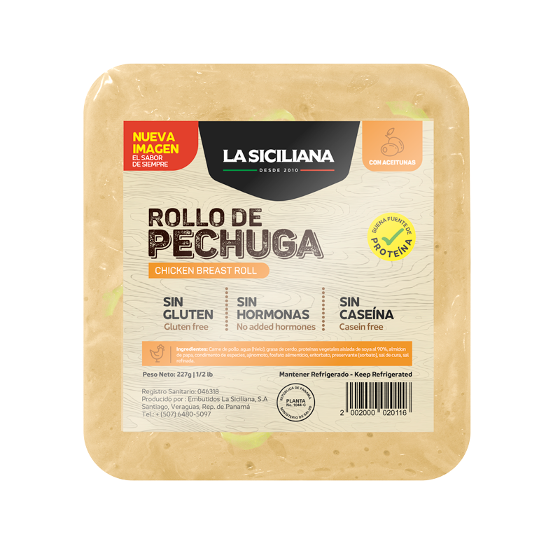 Rollo de Pechuga con Aceituna La Siciliana 227g – Super Carnes - Ahora con  Delivery