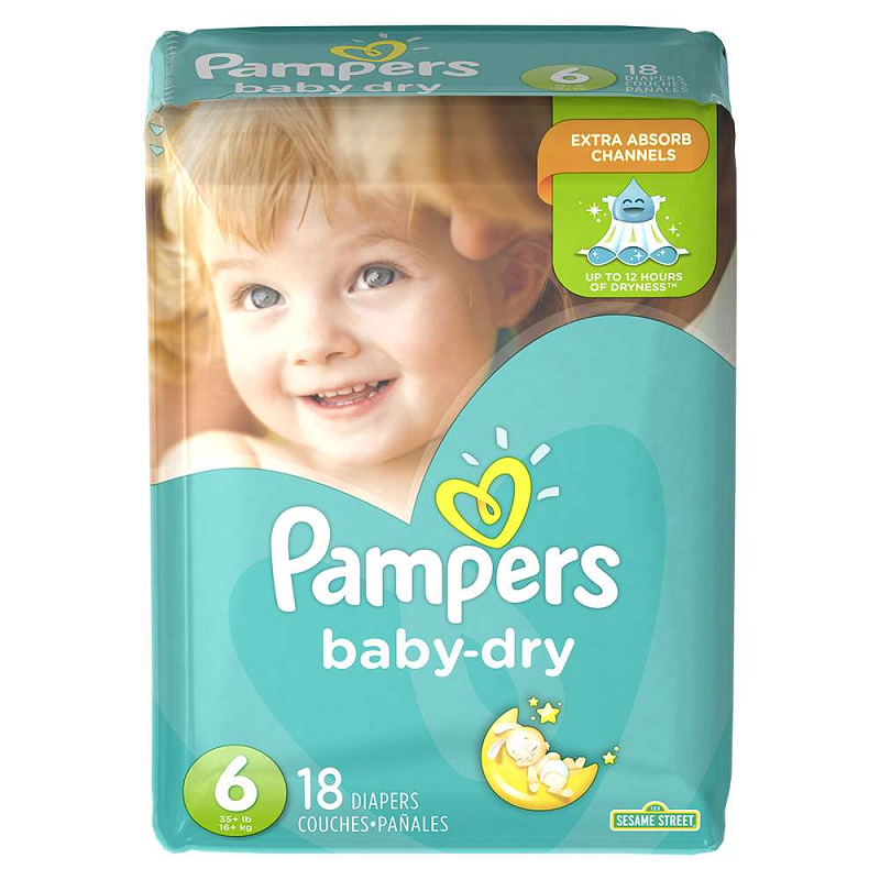 Pampers Baby Dry Talla 6 - 18 Pañales – Super Carnes - Ahora con Delivery