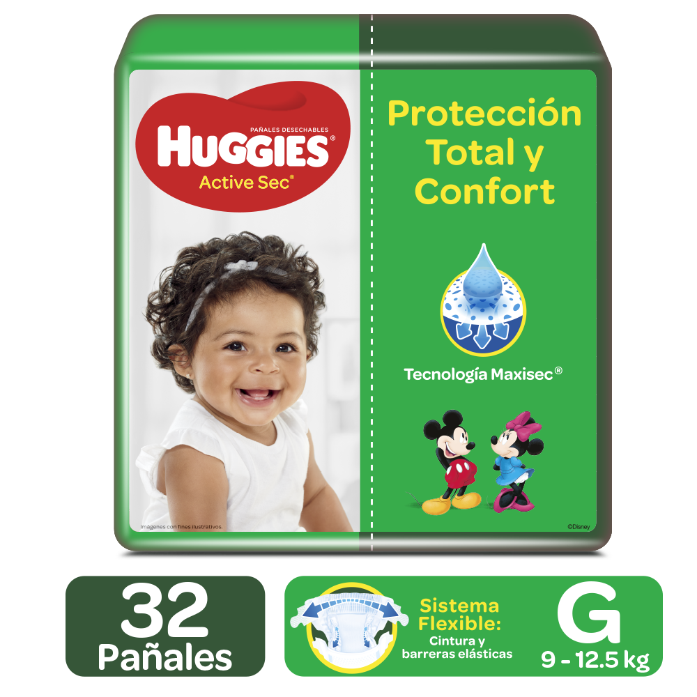 Huggies Pañales Active Sec Talle Recien Nacido ( 17 Unidades), Huggies  Cuidado del Bebe - Farmacias Villegas