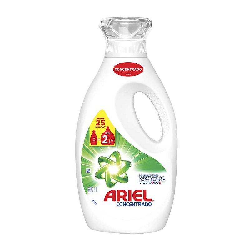 Detergente Liquido Ariel Regular Power Líquido 1 L. – Super Carnes - Ahora  con Delivery