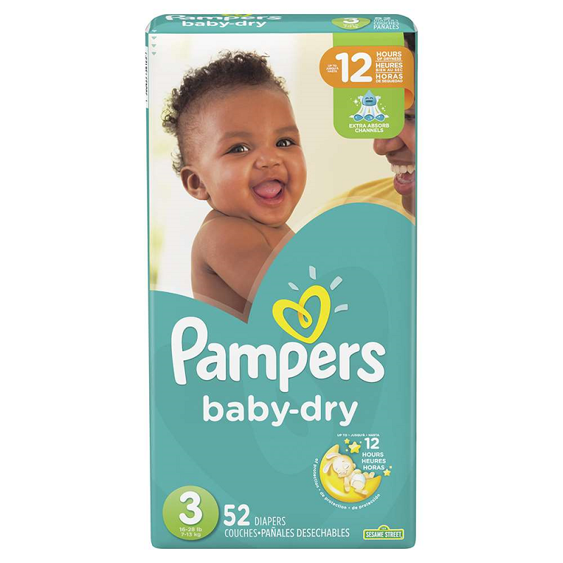 Pañales Desechables Pampers Baby-Dry Talla 3, 104 Unidades : Precio Costa  Rica