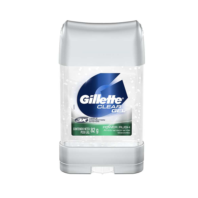 Desodorante gillette gel power rush 82 gr