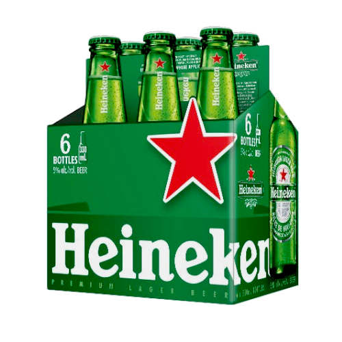 Cerveza Heineken Botella 6 Pack 330 ml. – Super Carnes - Ahora con Delivery