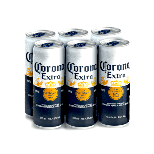 Cerveza Corona Extra de Lata 6 Pack 355 ml – Super Carnes - Ahora con  Delivery