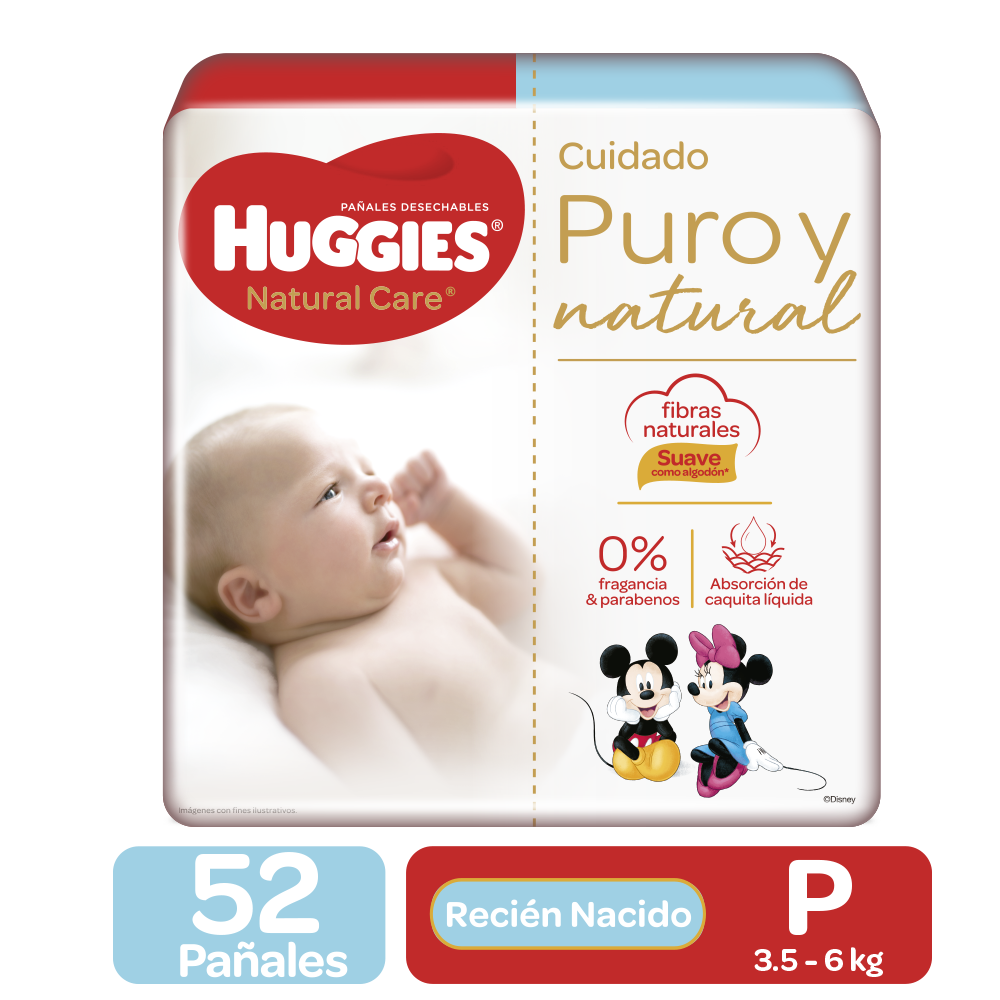 Huggies Pañales Recien Nacidos Talla P 3.5- 6 Kg 52 Pañales. – Super Carnes  - Ahora con Delivery